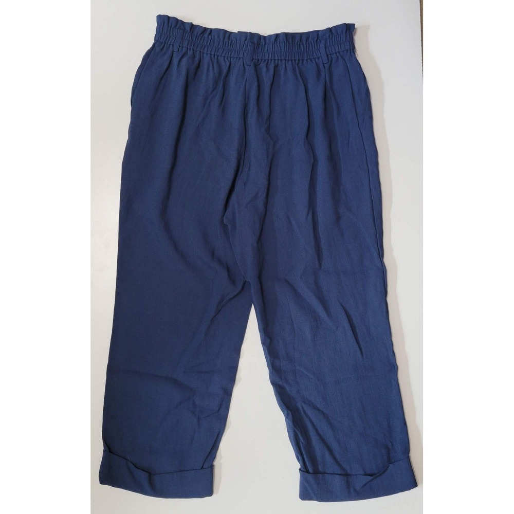 NWT Halara High Waisted Cropped Linen-Feel Pants - Picture 3 of 6